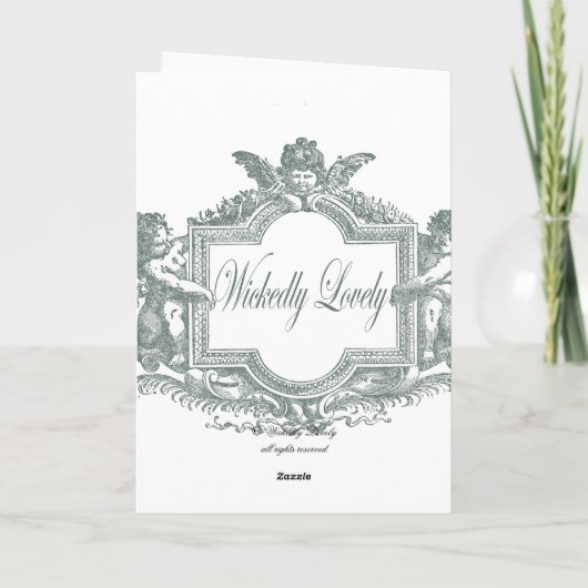 Thé au Petit Trianon - roos Dank u Bedankkaart (Achterkant)