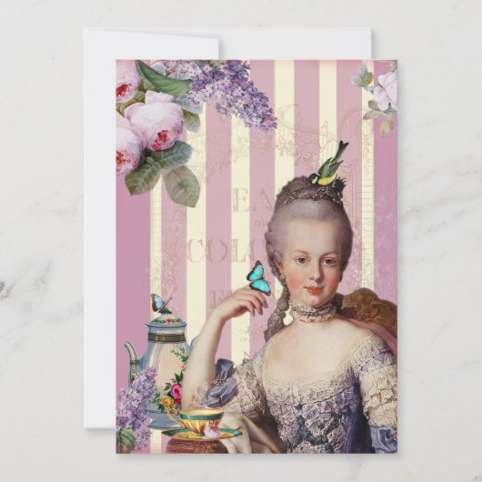 Thé au Petit Trianon - roos Kaart (Voorkant)