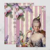 Thé au Petit Trianon - roos Kaart (Voorkant / Achterkant)