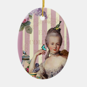 Thé au Petit Trianon - roos Keramisch Ornament