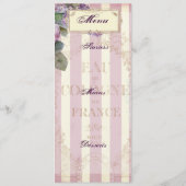 Thé au Petit Trianon - roos Menu (Achterkant)