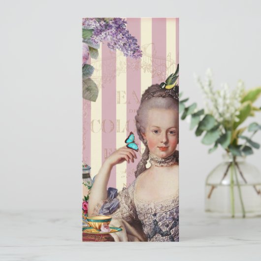 Thé au Petit Trianon - roos Menu (Staand voorkant)