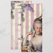 Thé au Petit Trianon - roos Menu (Voorkant / Achterkant)