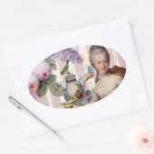 Thé au Petit Trianon - roos Ovale Sticker (Envelop)