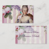 Thé au Petit Trianon - roos Visitekaartje (Voorkant / Achterkant)