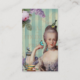 Thé au Petit Trianon-visitekaartje Contactkaartje