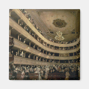 The Auditorium of the Old Castle Theater, 1888 Magneet