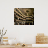 The Auditorium of the Old Castle Theater, 1888 Poster (Keuken)