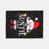 The Auntie Claus Christmas Matching Pajama  Fleece Deken (Voorkant (Horizontaal))