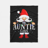 The Auntie Claus Christmas Matching Pajama  Fleece Deken (Voorkant)