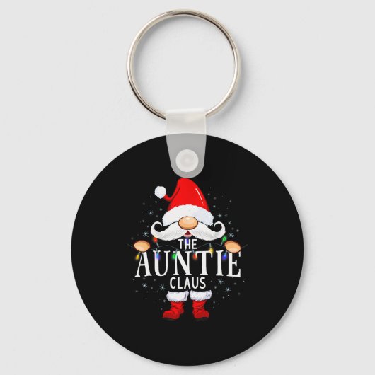 The Auntie Claus Christmas Matching Pajama Sleutelhanger (Voorkant)