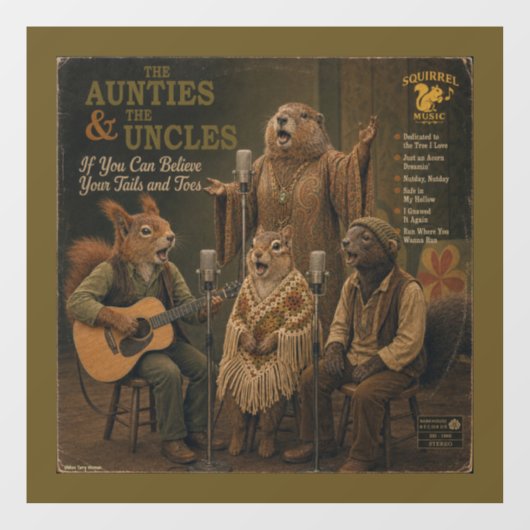 The Aunties & the Uncles: een Parodie Raamsticker (Vel)