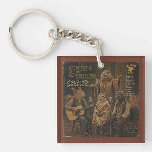 The Aunties & the Uncles: een Parodie Sleutelhanger (voorkant)
