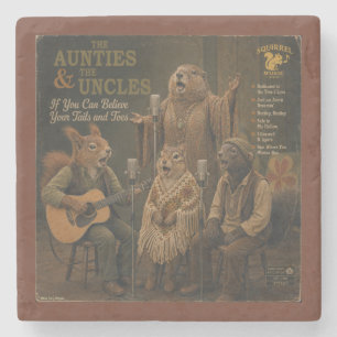 The Aunties & the Uncles: een Parodie Stenen Onderzetter