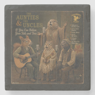 The Aunties & the Uncles: een Parodie Stenen Onderzetter