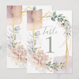 The Aureate Frame Floral Greenery Wedding  Kaart