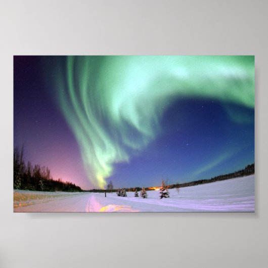 The Aurora Borealis, or Northern Lights Poster (Voorkant)