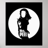 The Avengers tv Mrs Peel white Poster (Voorkant)