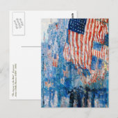 "The Avenue in the Rain" van Childe Hassam Briefkaart (Voorkant / Achterkant)