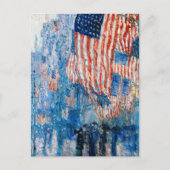 "The Avenue in the Rain" van Childe Hassam Briefkaart (Voorkant)