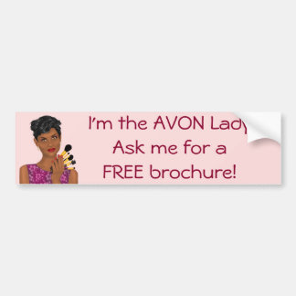 The Avon Lady, Beauty Model, African American Bumpersticker
