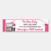 The Avon Lady, Roze Leopard Cosmetics Bumpersticker (Voorkant)