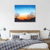 The Awakening Dawn: Canvas Afdrukken Uncropped (Insitu (Slaapkamer))