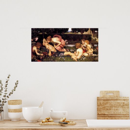 The Awakening of Adonis by John William Waterhouse Poster (Keuken)