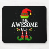 The Awesome Elf Christmas Family Matching Pajama Muismat (Voorkant)