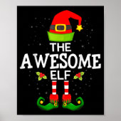The Awesome Elf Christmas Family Matching Pajama  Poster (Voorkant)
