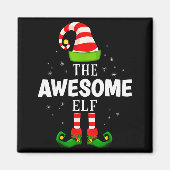 The Awesome Elf Christmas Pjs Matching Pajama  Magneet (Voorkant)