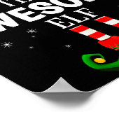 The Awesome Elf Christmas Pjs Matching Pajama Poster (Hoek)