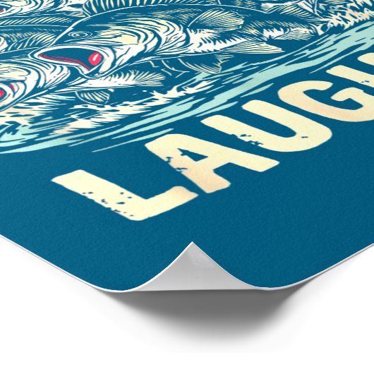 The B Are Laughing Funny Fishing Design Poster (Hoek)