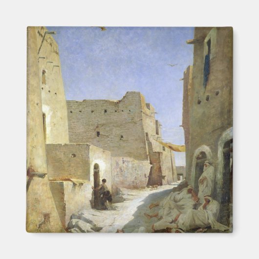 The Bab-El-Gharbi Road, Laghouat, 1859 Magneet (Voorkant)
