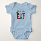 The Baby Elf Family Matching Christmas Pajama Gift Romper (Voorkant)