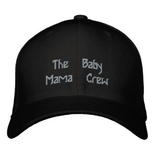 The Baby Mama Crew Zwarte Familie Feest-Hoed Geborduurde Pet