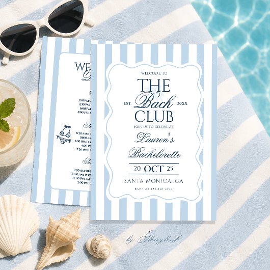 The Bach Club Bachelorette Kaart