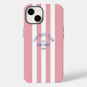 The Bach Club Crest Roze Streep Bachelorette iPhone 14 Hoesje