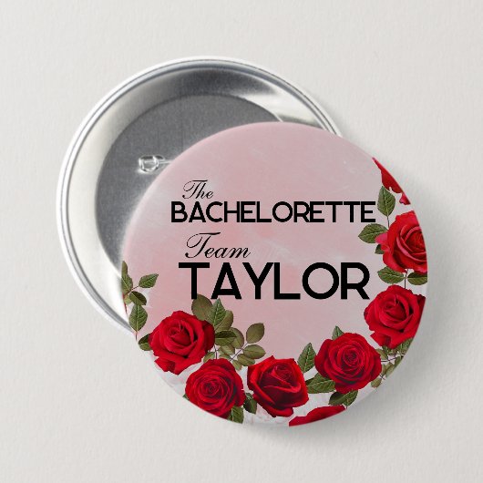 The Bachelorette Team Taylor, 7,5 cm Ronde Button 7,6 Cm (Voorkant /achterkant)