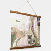 The Back Streets of Italy Travel Style Hangend Wandkleed (Gebogen)