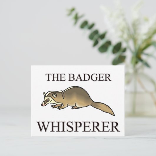 The Badger Whisperer Briefkaart (Staand voorkant)