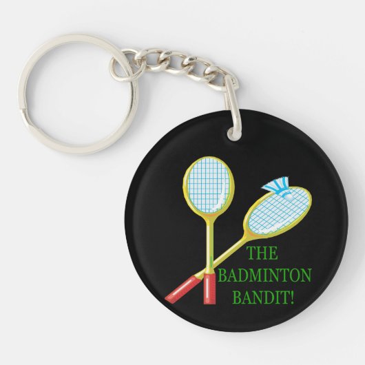 The Badminton Bandit Sleutelhanger (Voorkant)
