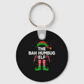 The Bah Humbug Elf Xmas Matching Family Elf Christ Sleutelhanger (Voorkant)
