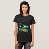 The Bahamas Bahamian Happiest When Im In The Baham T-shirt (Voorkant volledig)