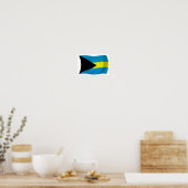 The Bahamas Vlag Poster Afdruk (Keuken)