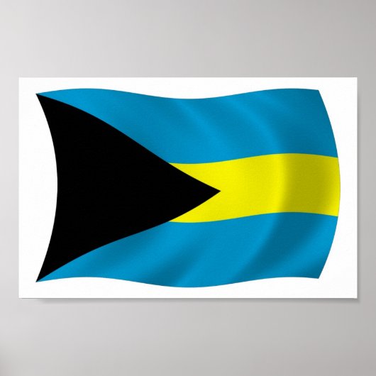 The Bahamas Vlag Poster Afdruk (Voorkant)