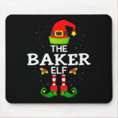 The Baker Elf Christmas Family Matching Pajama Muismat (Voorkant)