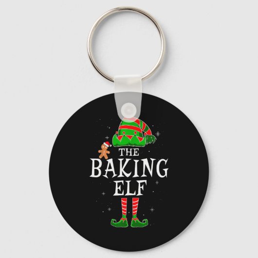 The Baking Elf Group Matching Family Christmas Coo Sleutelhanger (Voorkant)
