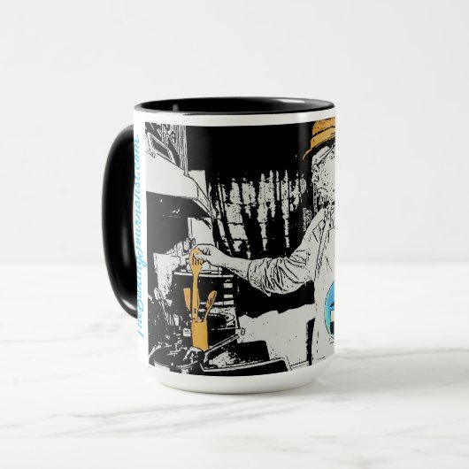 The Baking Journalist Big Coffee/Tea Mok (Voorkant links)