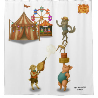 The Balancing Bunch Douchegordijn